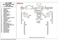 Mercedes-Benz C-klasse 2005-2007 volledige set, 2-deurs coupé interieur BD dashboardafwerkingsset - 1