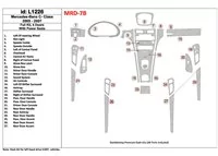 Mercedes-Benz C-klasse 2005-2007 Volledige set, 4-deurs coupé, met elektrisch verstelbare stoelen Interieur BD dashboardafwerkin Mercedes-Benz C-klasse 2005-2007 Volledige set, 4-deurs coupé, met elektrisch verstelbare stoelen Interieur BD dashboardafwerkin