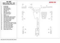 BMW 5 1989-1993 Automatische Versnellingsbak, Zonder Overdrive, 25 Onderdelen set Interieur BD Dash Trim Kit - 1 BMW 5 1989-1993 Automatische Versnellingsbak, Zonder Overdrive, 25 Onderdelen set Interieur BD Dash Trim Kit - 1