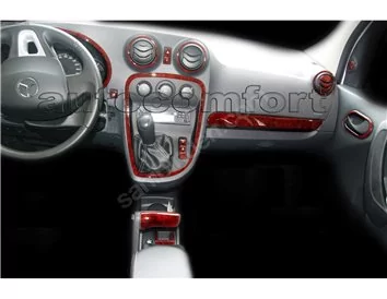 Mercedes Benz Citan W415 ab 2012 Inleg dashboard Interieurset aansluitend en pasgemaakt op he 16 -Teile - 1