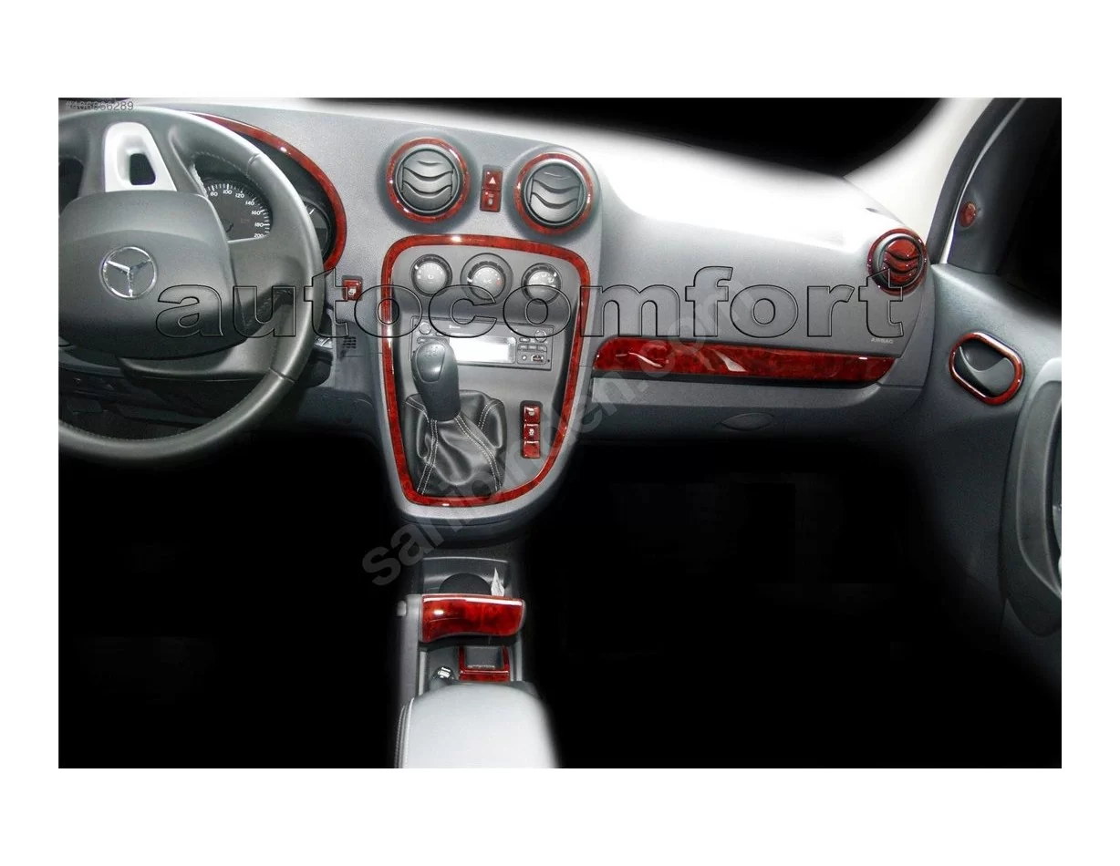 Mercedes Benz Citan W415 ab 2012 Kit de garnitures de tableau de bord intérieur 3D Dash Trim Dekor 16-Parts - 1