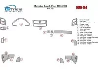 Mercedes Benz Classe E W211 2003-UP Kit complet de garnitures de tableau de bord intérieur BD - 2 Mercedes Benz Classe E W211 2003-UP Kit complet de garnitures de tableau de bord intérieur BD - 2
