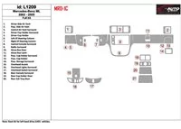 Mercedes Benz M Class 2002-2005 Full Set, ML55 Interior BD Dash Trim Kit - 1 - Interior Dash Trim Kit Mercedes Benz M Class 2002-2005 Full Set, ML55 Interior BD Dash Trim Kit - 1 - Interior Dash Trim Kit
