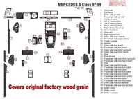 Mercedes Benz S Class 1997-1999 Full Set, Cover All OEM Wood Kit Interior BD Dash Trim Kit - 2 - Interior Dash Trim Kit Mercedes Benz S Class 1997-1999 Full Set, Cover All OEM Wood Kit Interior BD Dash Trim Kit - 2 - Interior Dash Trim Kit
