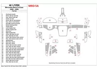 Mercedes Benz Classe S W220 2000-2006 Conformité OEM Intérieur BD Dash Trim Kit - 1 Mercedes Benz Classe S W220 2000-2006 Conformité OEM Intérieur BD Dash Trim Kit - 1