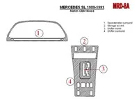 Mercedes Benz SL R129 Classe 1989-1991 Ensemble Complet Intérieur BD Dash Trim Kit - 2 Mercedes Benz SL R129 Classe 1989-1991 Ensemble Complet Intérieur BD Dash Trim Kit - 2