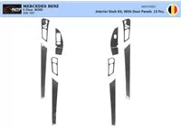 Mercedes Classe C W203 05.2005 Kit de décoration intérieure 3D pour tableau de bord Dash Trim Dekor 13-Parts - 1
