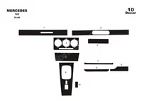 Mercedes Classe E W123 01.76-01.86 Kit de garnitures de tableau de bord intérieur 3D Dash Trim Dekor 10-Parts - 1 Mercedes Classe E W123 01.76-01.86 Kit de garnitures de tableau de bord intérieur 3D Dash Trim Dekor 10-Parts - 1
