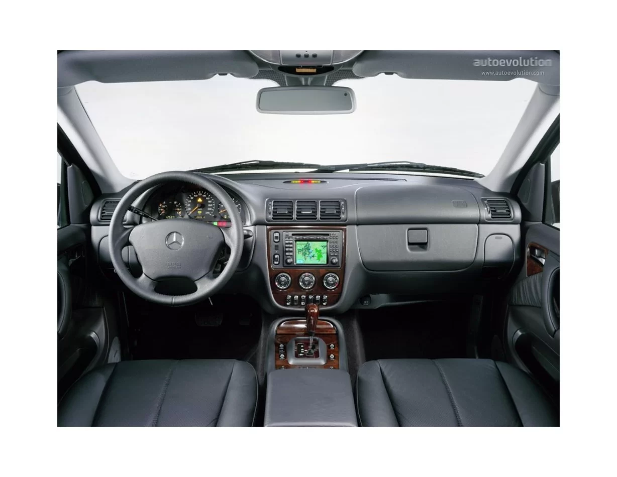 Mercedes Classe ML W163 01.2000 Kit de décoration intérieure 3D pour tableau de bord Dash Trim Dekor 15-Parts - 1