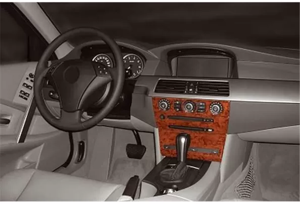 BMW 5 Series E60-E61 07.03-11.09 3D Interior Dashboard Trim Kit Dash Trim Dekor 8-Parts - 1 - Interior Dash Trim Kit BMW 5 Series E60-E61 07.03-11.09 3D Interior Dashboard Trim Kit Dash Trim Dekor 8-Parts - 1 - Interior Dash Trim Kit