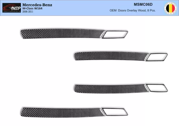 Mercedes ML-Klasse W164 2006-2011 Inleg dashboard Interieurset aansluitend en pasgemaakt op he 8 -Teile - 1 Mercedes ML-Klasse W164 2006-2011 Inleg dashboard Interieurset aansluitend en pasgemaakt op he 8 -Teile - 1