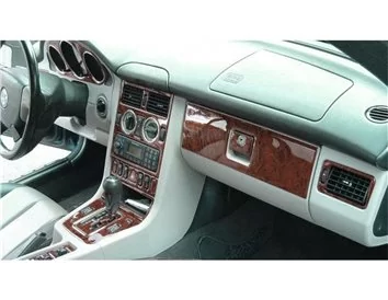 Mercedes SLK (R170) 1997-2004 Kit de garniture de tableau de bord intérieur 3D Dash Trim Dekor 23-Parts - 1