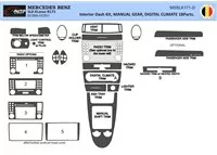 Mercedes SLK (R171) 2004-2010 Kit de garniture de tableau de bord intérieur 3D Dash Trim Dekor 18-Parts - 1
