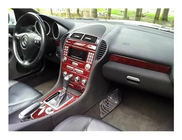 Mercedes SLK (R171) 2004-2010 Kit de garniture de tableau de bord intérieur 3D Dash Trim Dekor 27-Parts - 1