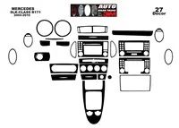 Mercedes SLK (R171) 2004-2010 Kit de garniture de tableau de bord intérieur 3D Dash Trim Dekor 27-Parts - 2