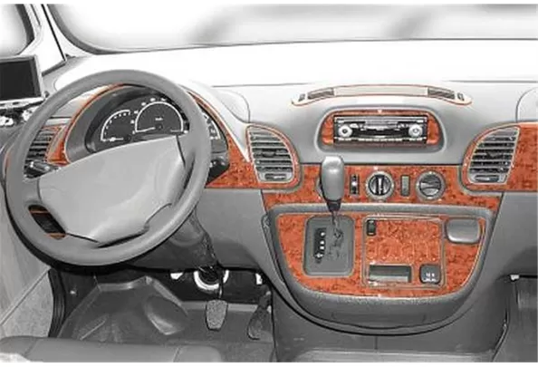 Mercedes Sprinter W903 Aut. 02.00-04.06 Kit de garniture de tableau de bord intérieur 3D Dash Trim Dekor 27-Parts - 1 Mercedes Sprinter W903 Aut. 02.00-04.06 Kit de garniture de tableau de bord intérieur 3D Dash Trim Dekor 27-Parts - 1