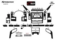 Mercedes Sprinter W906 04.2015 Kit de décoration intérieure 3D pour tableau de bord Dash Trim Dekor 51-Parts - 2 Mercedes Sprinter W906 04.2015 Kit de décoration intérieure 3D pour tableau de bord Dash Trim Dekor 51-Parts - 2