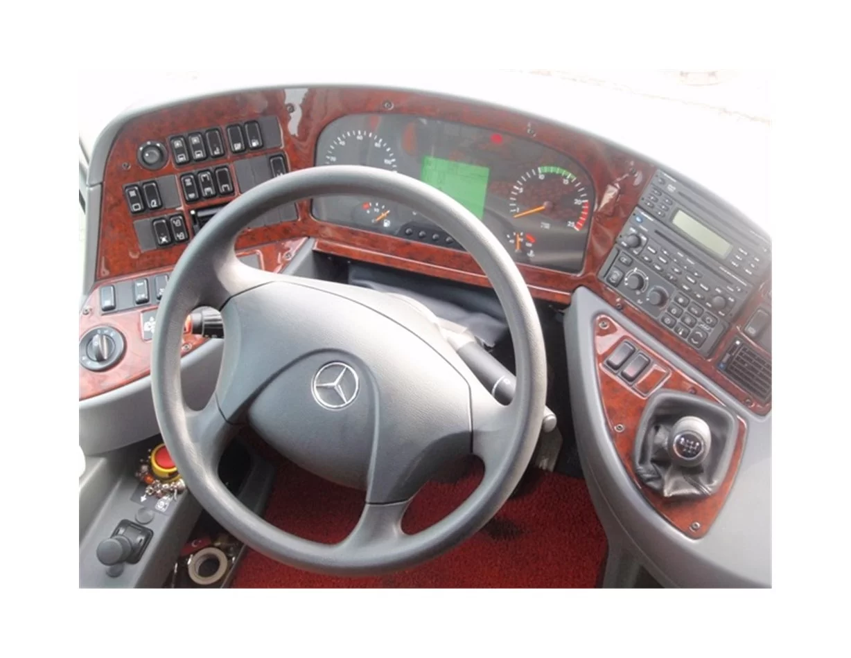 Mercedes Tourismo 04.07-12.10 Kit de garniture de tableau de bord intérieur 3D Dash Trim Dekor 19-Parts - 1