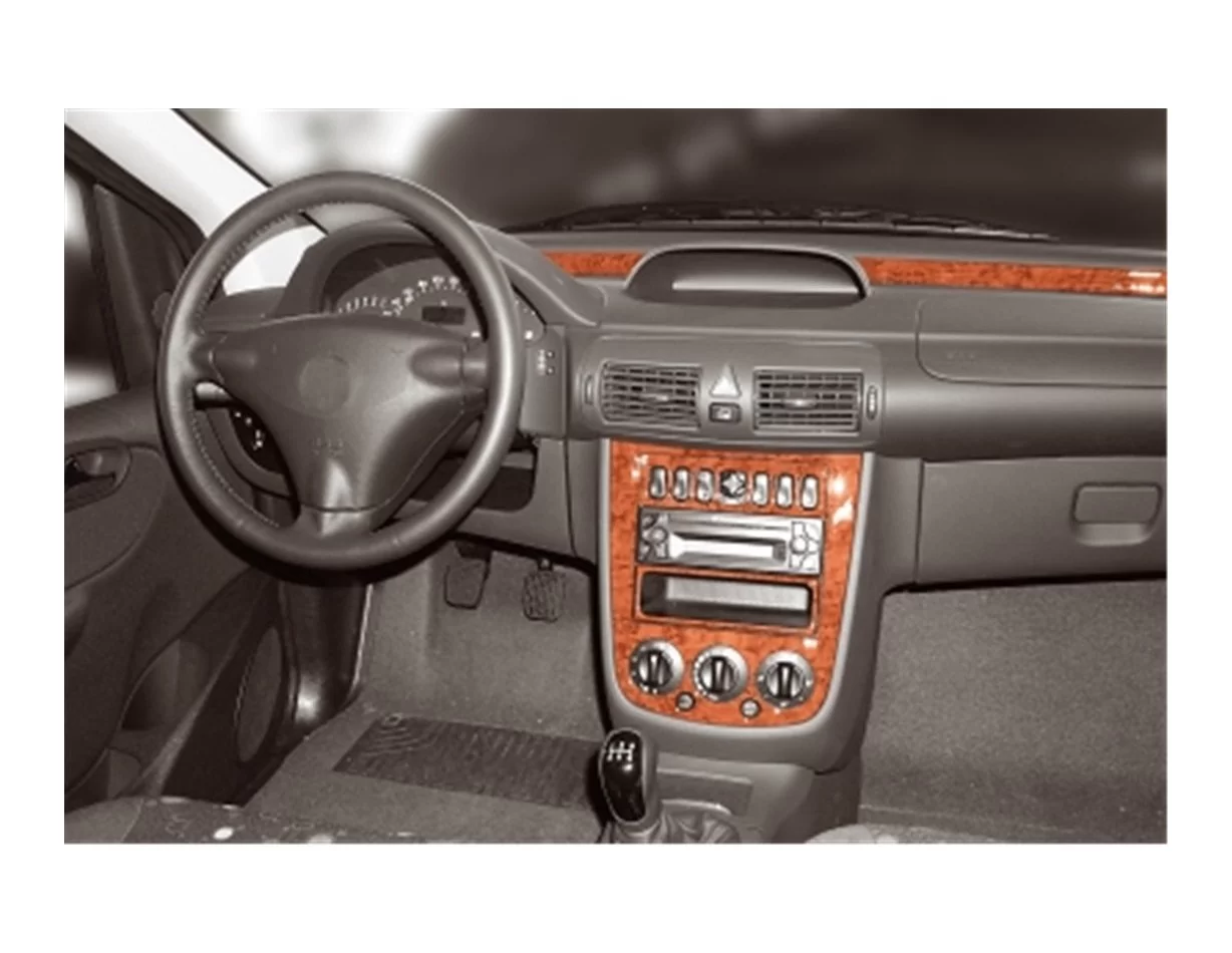 Mercedes Vaneo W414 10.01-09.06 Kit de garnitures de tableau de bord intérieur 3D Dash Trim Dekor 3-Parts - 1