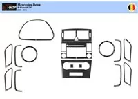 Mercedes W245 Classe B 2005 – 2011 Kit de garniture de tableau de bord intérieur 3D Dash Trim Dekor 16-Parts - 1