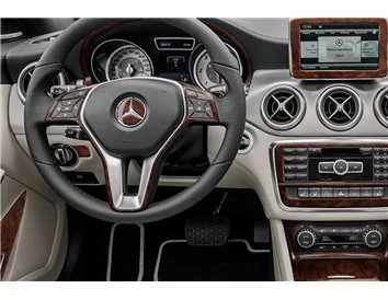 Mercedes-Benz CLA-Class 2014-2017 3D Interior Custom Dash Trim Kit 46-Parts