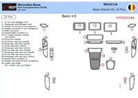 Mercedes-Benz GLA-Class 2014–2020 Kit de garniture de tableau de bord intérieur 3D Dash Trim Dekor 22-Parts - 1