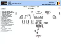Mini Cooper R50 R53 2003-2008 3D Interior Dashboard Trim Kit Dash Trim Dekor 33-Parts - 1 Mini Cooper R50 R53 2003-2008 3D Interior Dashboard Trim Kit Dash Trim Dekor 33-Parts - 1