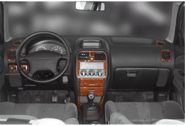 Mitsubishi Carisma 07.99-12.04 Kit de garniture de tableau de bord intérieur 3D Dash Trim Dekor 13-Parts - 1 Mitsubishi Carisma 07.99-12.04 Kit de garniture de tableau de bord intérieur 3D Dash Trim Dekor 13-Parts - 1