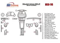 Mitsubishi Eclipse 2006-UP Manual Gear Box Interior BD Dash Trim Kit - 1