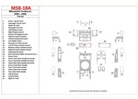 Mitsubishi Endeavor 2004-2006 Full Set Interior BD Dash Trim Kit - 1 - Interior Dash Trim Kit