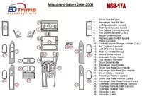 Mitsubishi Galant 2004-2008 With 6 CD Changer Interior BD Dash Trim Kit - 1 Mitsubishi Galant 2004-2008 With 6 CD Changer Interior BD Dash Trim Kit - 1