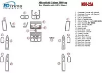 Mitsubishi Galant 2009-UP For Models With OEM Wood Kit Interior BD Dash Trim Kit - 1 - Interior Dash Trim Kit Mitsubishi Galant 2009-UP For Models With OEM Wood Kit Interior BD Dash Trim Kit - 1 - Interior Dash Trim Kit