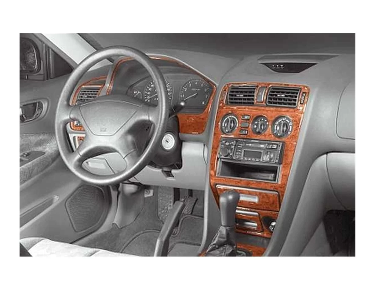 Mitsubishi Galant VIII 01.1997 Kit de garniture de tableau de bord intérieur 3D Dash Trim Dekor 20-Parts - 1