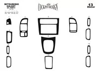 Mitsubishi Galant VIII 01.98-12.02 Kit de garniture de tableau de bord intérieur 3D Dash Trim Dekor 13-Parts - 2 Mitsubishi Galant VIII 01.98-12.02 Kit de garniture de tableau de bord intérieur 3D Dash Trim Dekor 13-Parts - 2