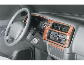 Mitsubishi L 200 09.96-07.07 Kit de garniture de tableau de bord intérieur 3D Dash Trim Dekor 16-Parts - 1