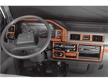 Mitsubishi L 300 08.1988 Kit de décoration intérieure 3D pour tableau de bord Dash Trim Dekor 16-Parts - 1
