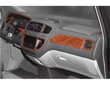 Mitsubishi L 400 05.98 12.06 Kit de garniture de tableau de bord intérieur 3D Dash Trim Dekor 13-Parts - 1