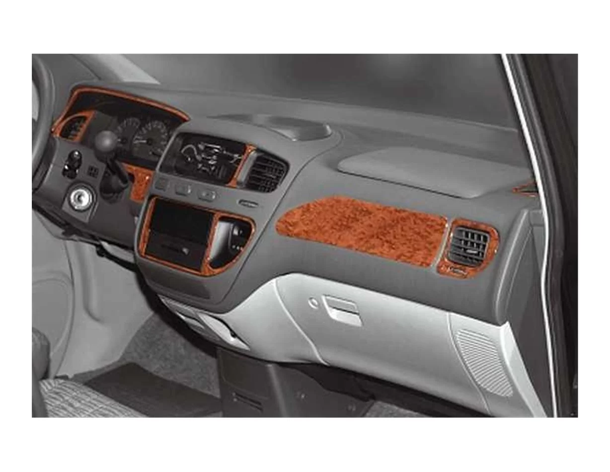 Mitsubishi L 400 05.98 12.06 Kit de garniture de tableau de bord intérieur 3D Dash Trim Dekor 13-Parts - 1
