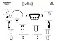 Mitsubishi Lancer 06.02-12.09 3D Interior Dashboard Trim Kit Dash Trim Dekor 19-Parts - 1 - Interior Dash Trim Kit Mitsubishi Lancer 06.02-12.09 3D Interior Dashboard Trim Kit Dash Trim Dekor 19-Parts - 1 - Interior Dash Trim Kit