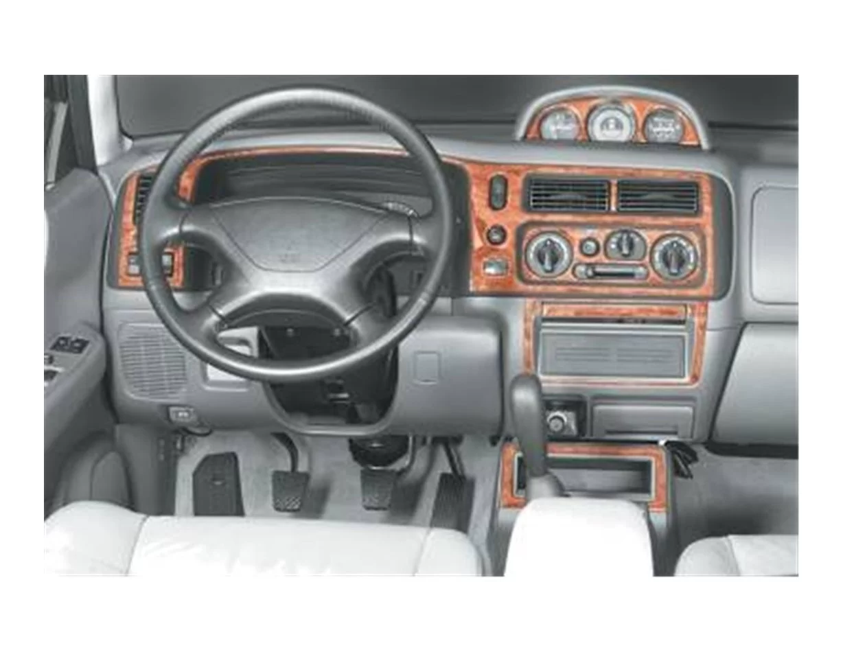 Mitsubishi Pajero Sport 11.98-04.02 3D Interior Dashboard Trim Kit Dash Trim Dekor 12-Parts - 1 - Interior Dash Trim Kit