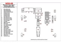 Mitsubishi Pajero Sport/Montero Sport 1998-2008 With Overhead, Without Sunroof, 29 Parts set Interior BD Dash Trim Kit - 1 Mitsubishi Pajero Sport/Montero Sport 1998-2008 With Overhead, Without Sunroof, 29 Parts set Interior BD Dash Trim Kit - 1