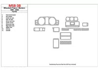 Mitsubishi Pajero/Montero 1991-1999 Ensemble complet, ensemble de 11 pièces Kit de garniture de tableau de bord intérieur BD - 1 Mitsubishi Pajero/Montero 1991-1999 Ensemble complet, ensemble de 11 pièces Kit de garniture de tableau de bord intérieur BD - 1