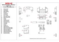 Mitsubishi Pajero/Montero 2000-2006 ensemble complet, sans kit de garniture de tableau de bord BD intérieur glowe-box - 1 Mitsubishi Pajero/Montero 2000-2006 ensemble complet, sans kit de garniture de tableau de bord BD intérieur glowe-box - 1