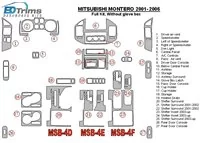 Mitsubishi Pajero/Montero 2000-2006 ensemble complet, sans kit de garniture de tableau de bord BD intérieur glowe-box - 2 Mitsubishi Pajero/Montero 2000-2006 ensemble complet, sans kit de garniture de tableau de bord BD intérieur glowe-box - 2