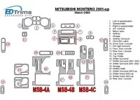 Mitsubishi Pajero/Montero 2000-2006 Kit de garniture de tableau de bord BD intérieur conforme OEM - 2 Mitsubishi Pajero/Montero 2000-2006 Kit de garniture de tableau de bord BD intérieur conforme OEM - 2