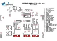 Mitsubishi Pajero/Montero 2000-2006 OEM Compliance Interior BD Dash Trim Kit - 1 - Interior Dash Trim Kit Mitsubishi Pajero/Montero 2000-2006 OEM Compliance Interior BD Dash Trim Kit - 1 - Interior Dash Trim Kit