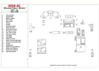Mitsubishi Pajero/Montero 2000-2006 OEM Compliance Interior BD Dash Trim Kit - 1 - Interior Dash Trim Kit Mitsubishi Pajero/Montero 2000-2006 OEM Compliance Interior BD Dash Trim Kit - 1 - Interior Dash Trim Kit