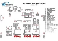Mitsubishi Pajero/Montero 2000-2006 OEM Compliance Interior BD Dash Trim Kit - 2 - Interior Dash Trim Kit Mitsubishi Pajero/Montero 2000-2006 OEM Compliance Interior BD Dash Trim Kit - 2 - Interior Dash Trim Kit
