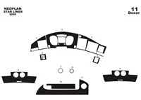 Neoplan Star Line 01.2009 Kit de garniture de tableau de bord intérieur 3D Dash Trim Dekor 11-Parts - 2 Neoplan Star Line 01.2009 Kit de garniture de tableau de bord intérieur 3D Dash Trim Dekor 11-Parts - 2