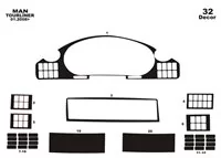 Neoplan Tourliner 01.2008 3D Interior Dashboard Trim Kit Dash Trim Dekor 32-Parts - 2 - Interior Dash Trim Kit Neoplan Tourliner 01.2008 3D Interior Dashboard Trim Kit Dash Trim Dekor 32-Parts - 2 - Interior Dash Trim Kit
